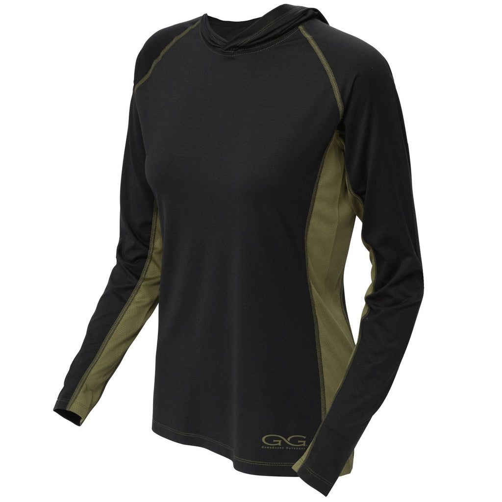 Women's Caviar Performance Hoody - Olive/Black