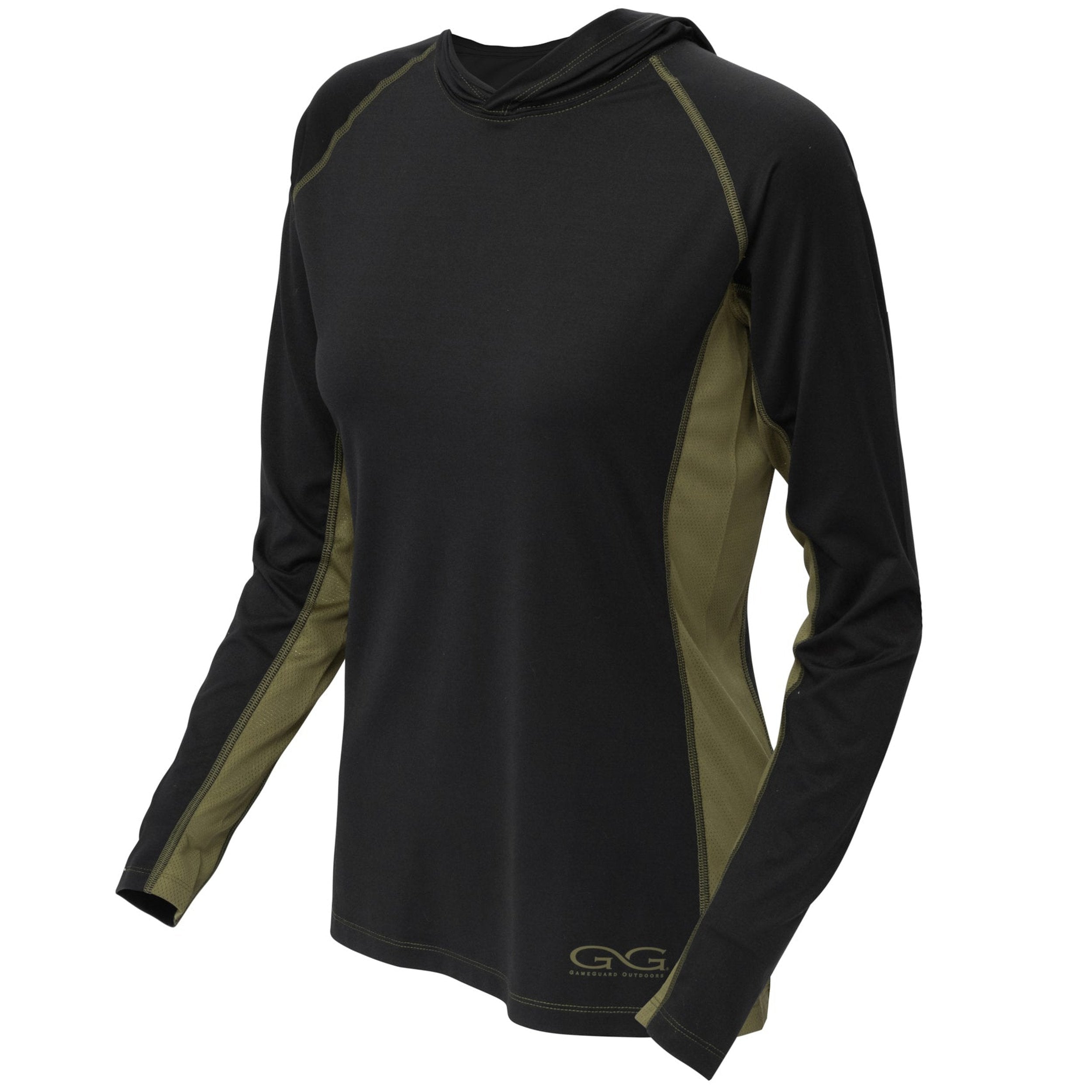 Women's Caviar Performance Hoody - Olive/Black