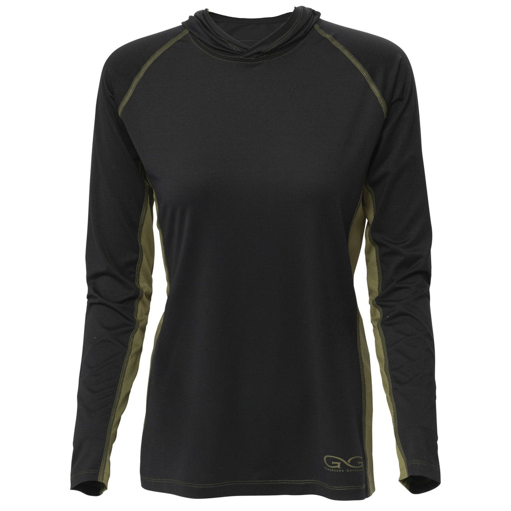 Women's Caviar Performance Hoody - Olive/Black