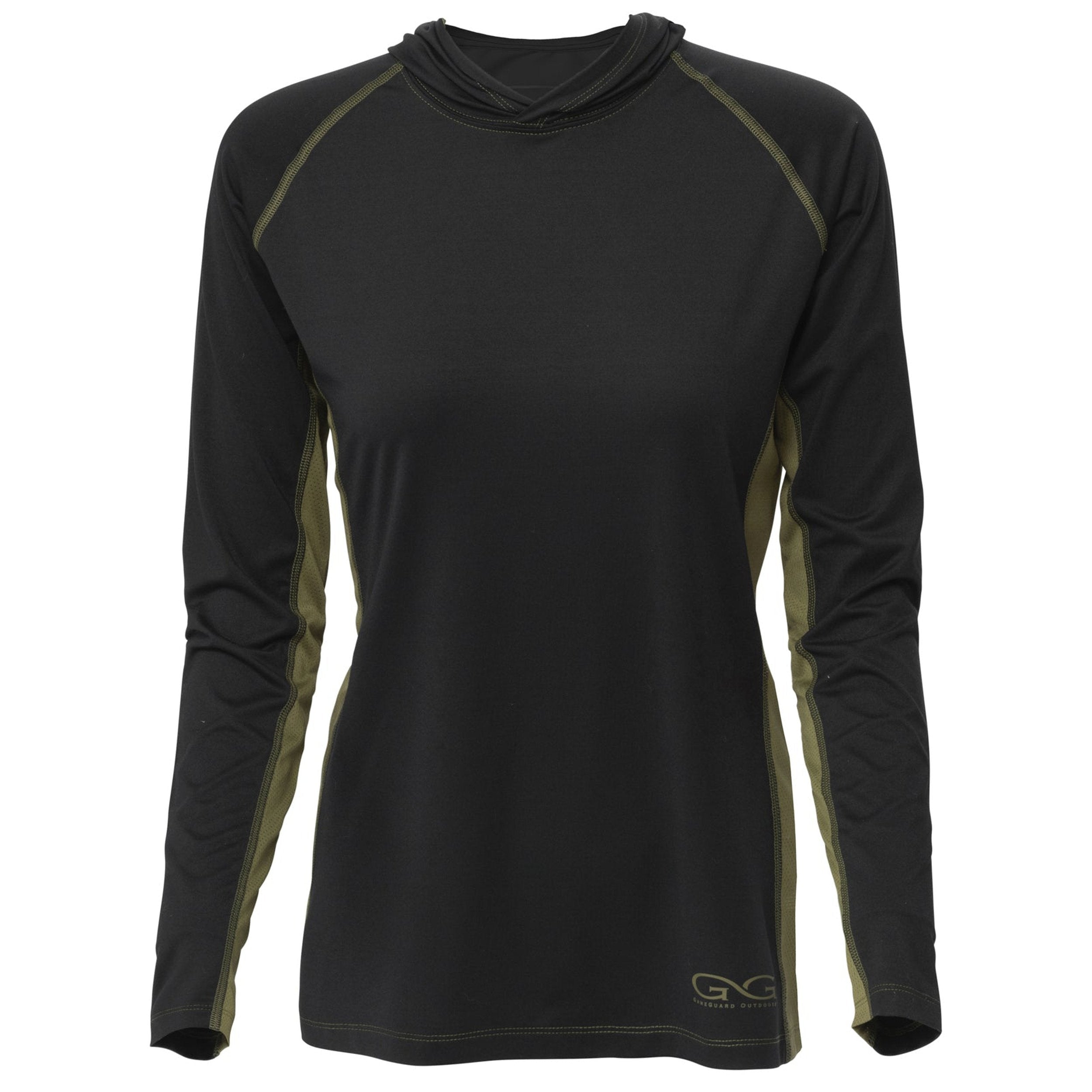 Women's Caviar Performance Hoody - Olive/Black