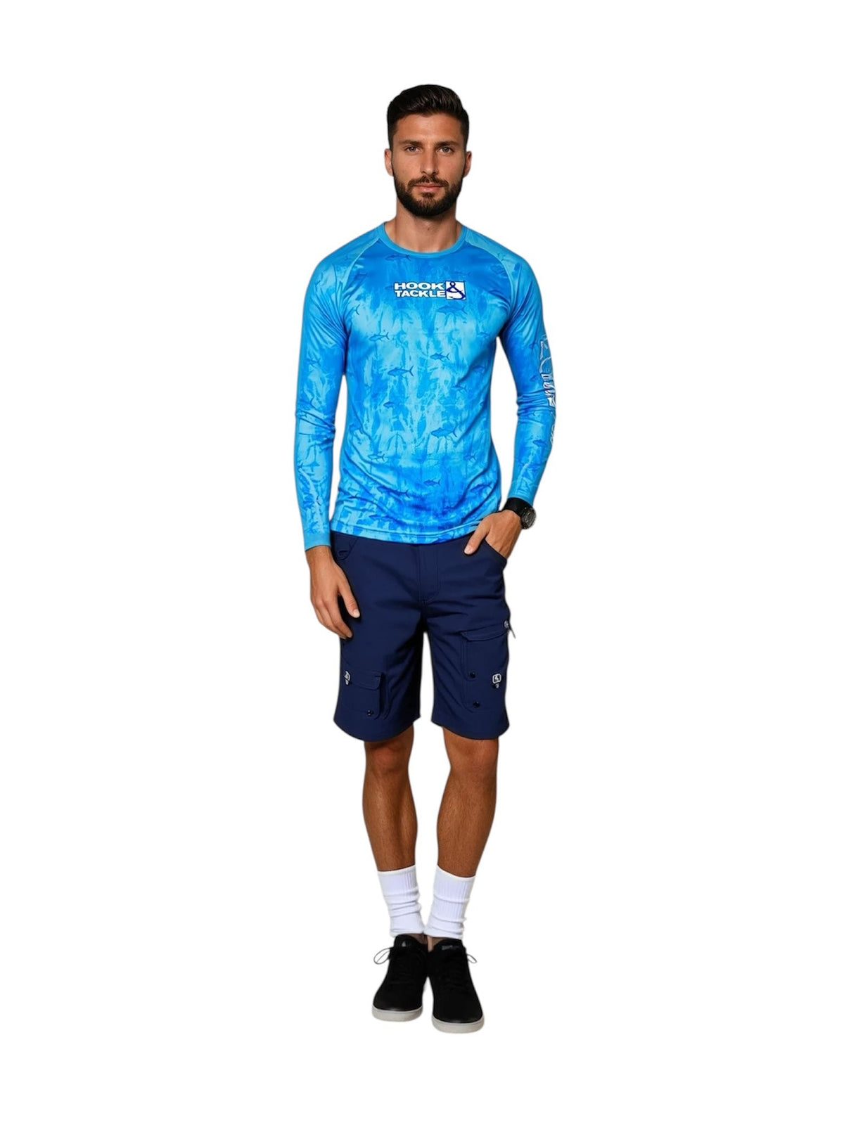 Men's Tuna Texture L/S UV Fishing Shirt