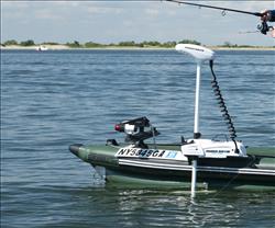 FSK16 FishSkiff™ Inflatable Fishing Boat 2 Person Swivel Seat Canopy Package