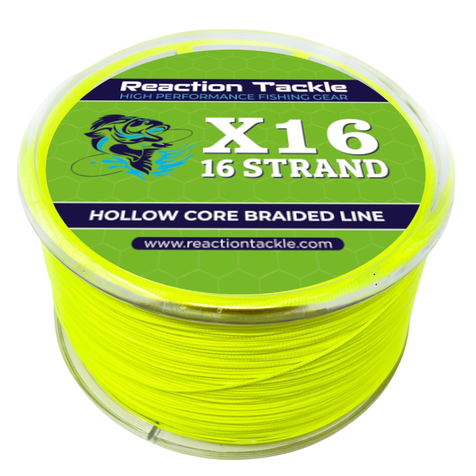 Reaction Tackle Hollow Core - 16 Strand Braided Fishing Line