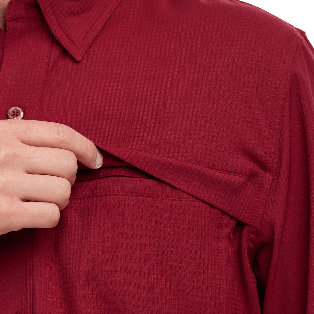 Oxblood Scout Shirt | Long Sleeve