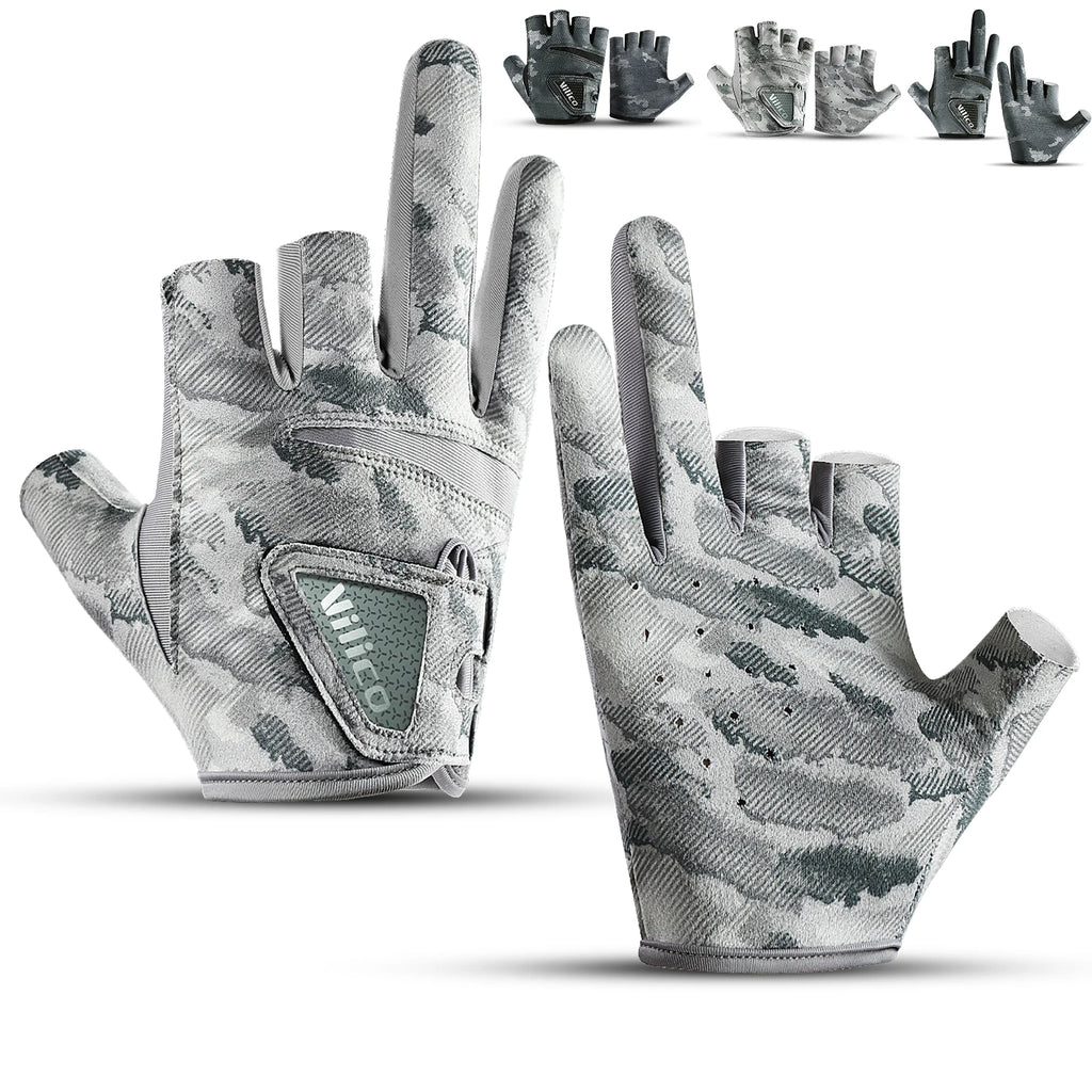 Thin 3-finger fishing gloves