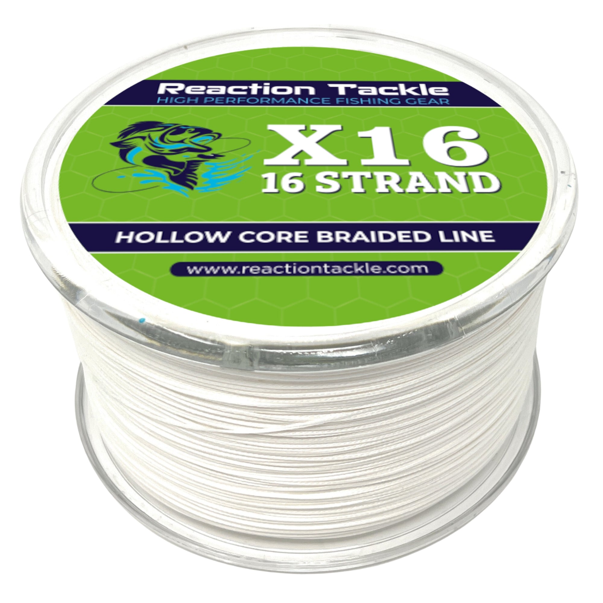 Reaction Tackle Hollow Core - 16 Strand Braided Fishing Line