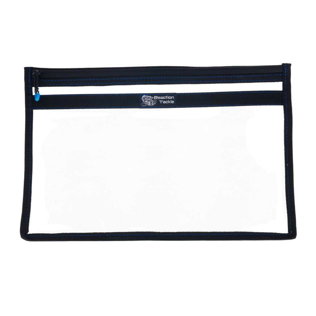 Reaction Tackle Clear Storage Bag Tackle Pak - Water-Resistant Plastic Storage