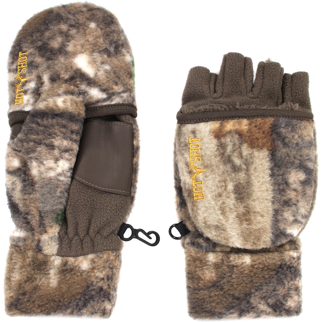 Hot Shot Youth Bulls-eye Pop-top Mitten L/X Realtree APX