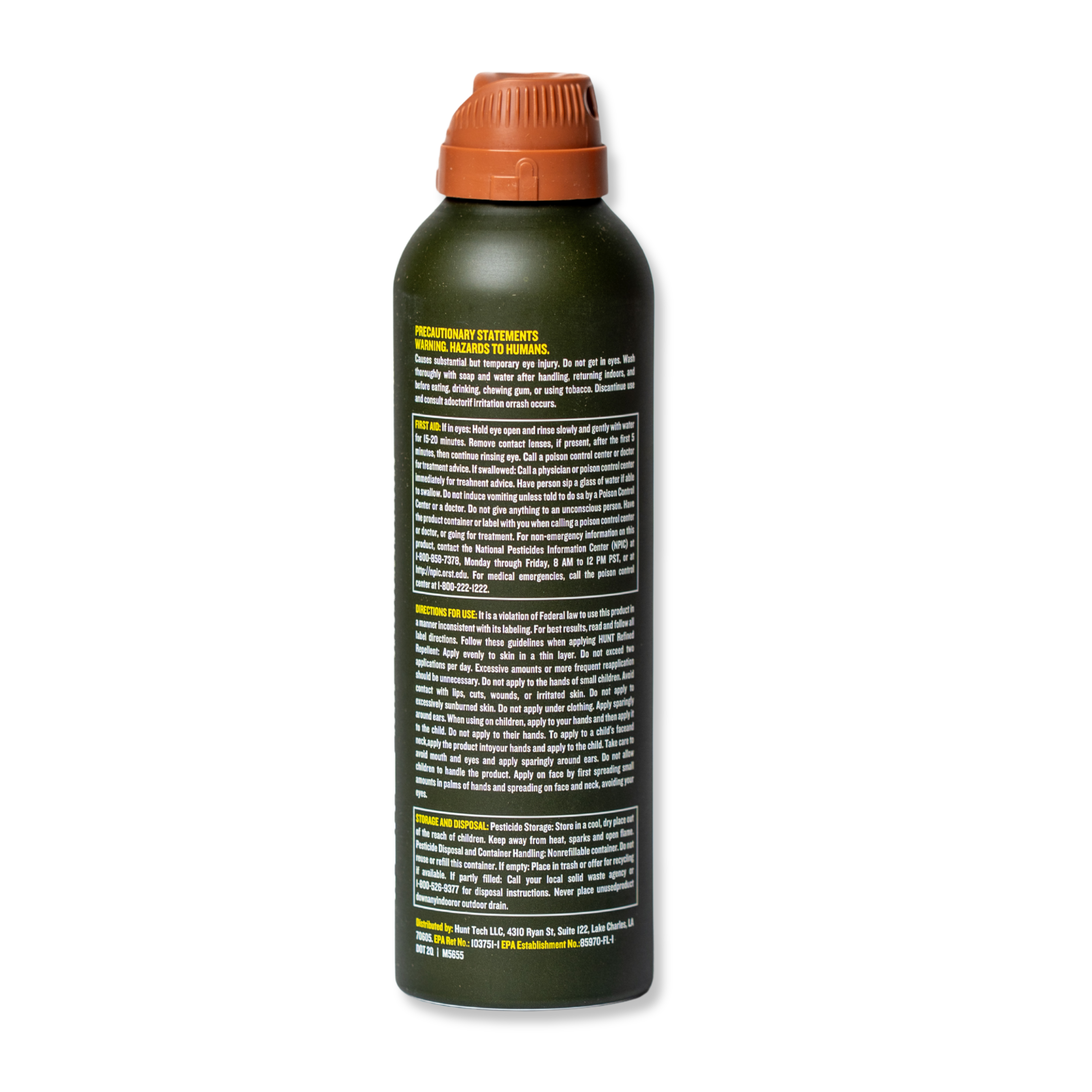 HUNT - Scent-Free, DEET-Free Insect Repellent Spray