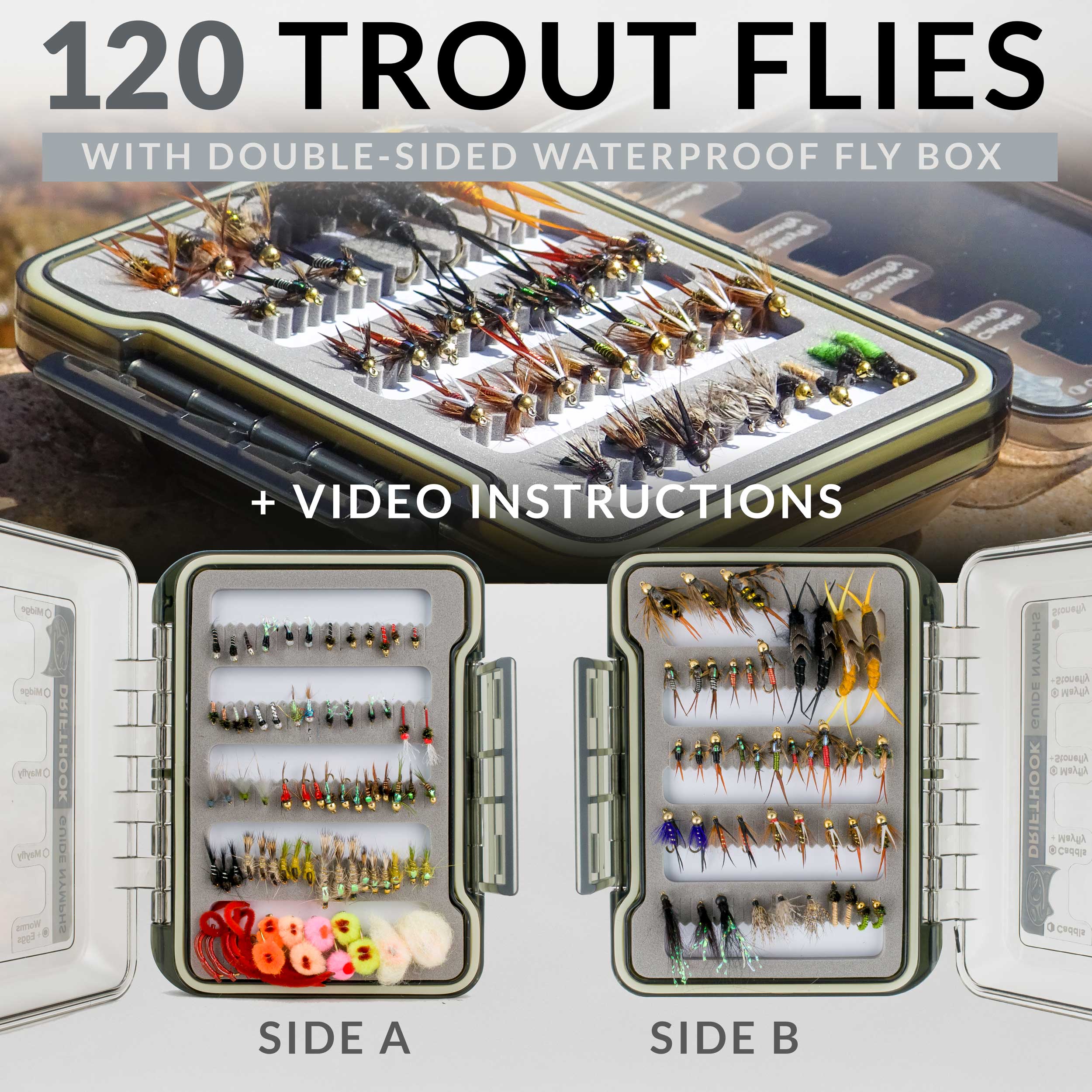 Guide Nymphs Fly Fishing Flies Kit