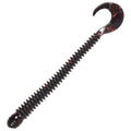 Ring Worm 4" -  Black / Red Flake