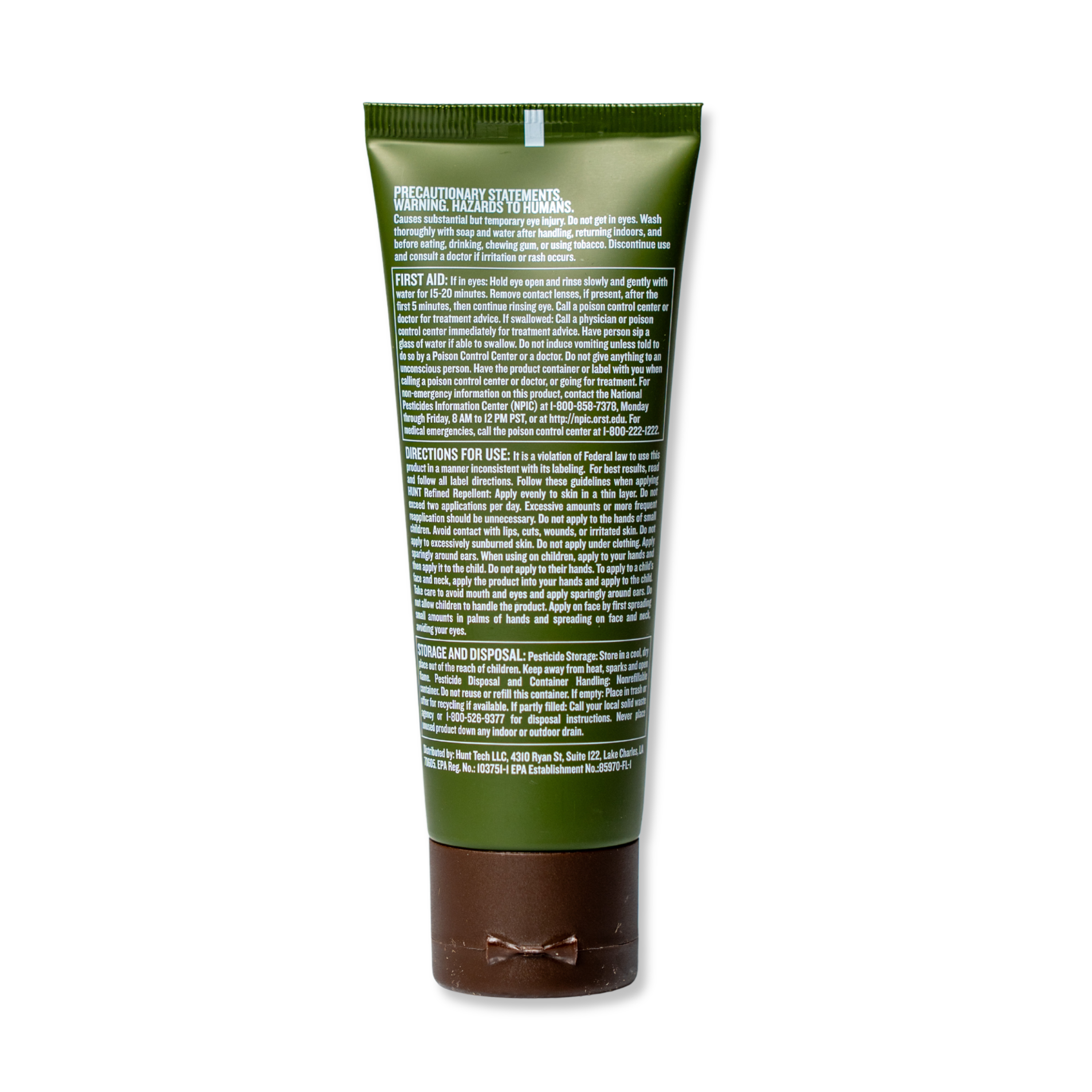 HUNT - Scent-Free, DEET-Free Insect Repellent Lotion