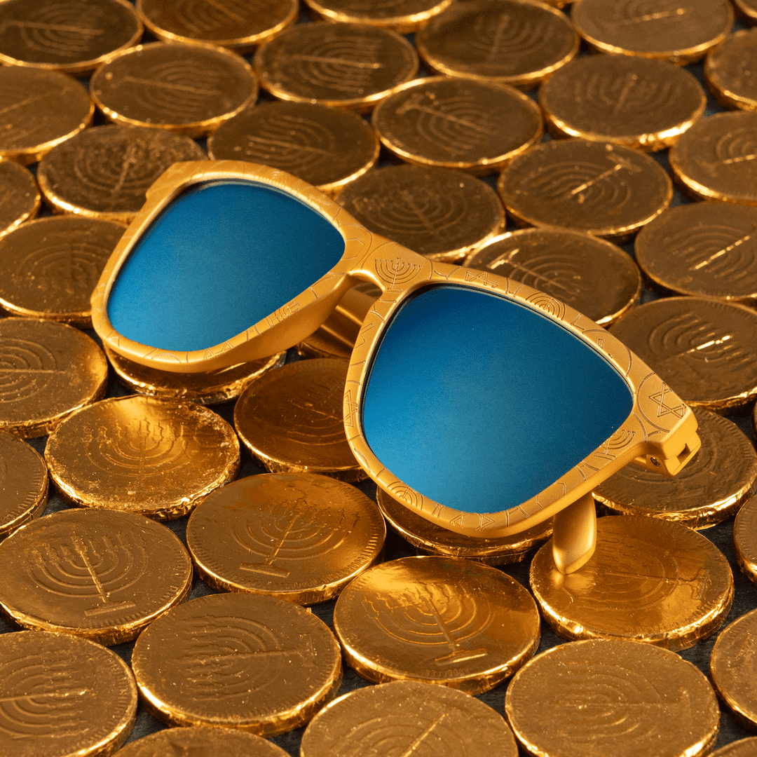 "I Have A Gelt Complex” Hanukkah OG Polarized Sunglasses