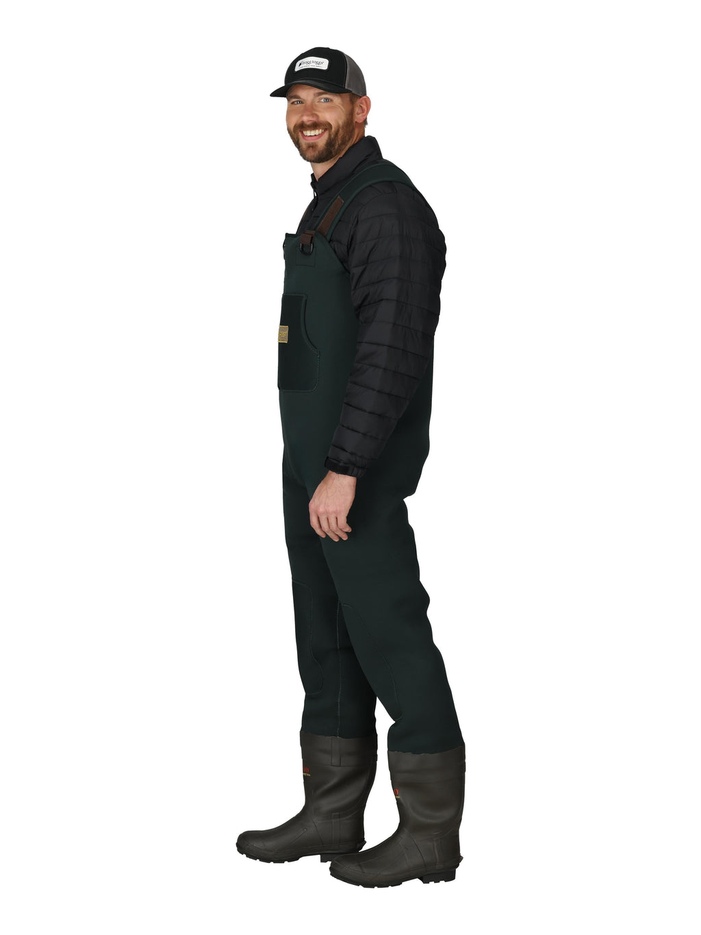 Men's Amphib Bootfoot Neoprene Cleated Chest Wader | Forest Green