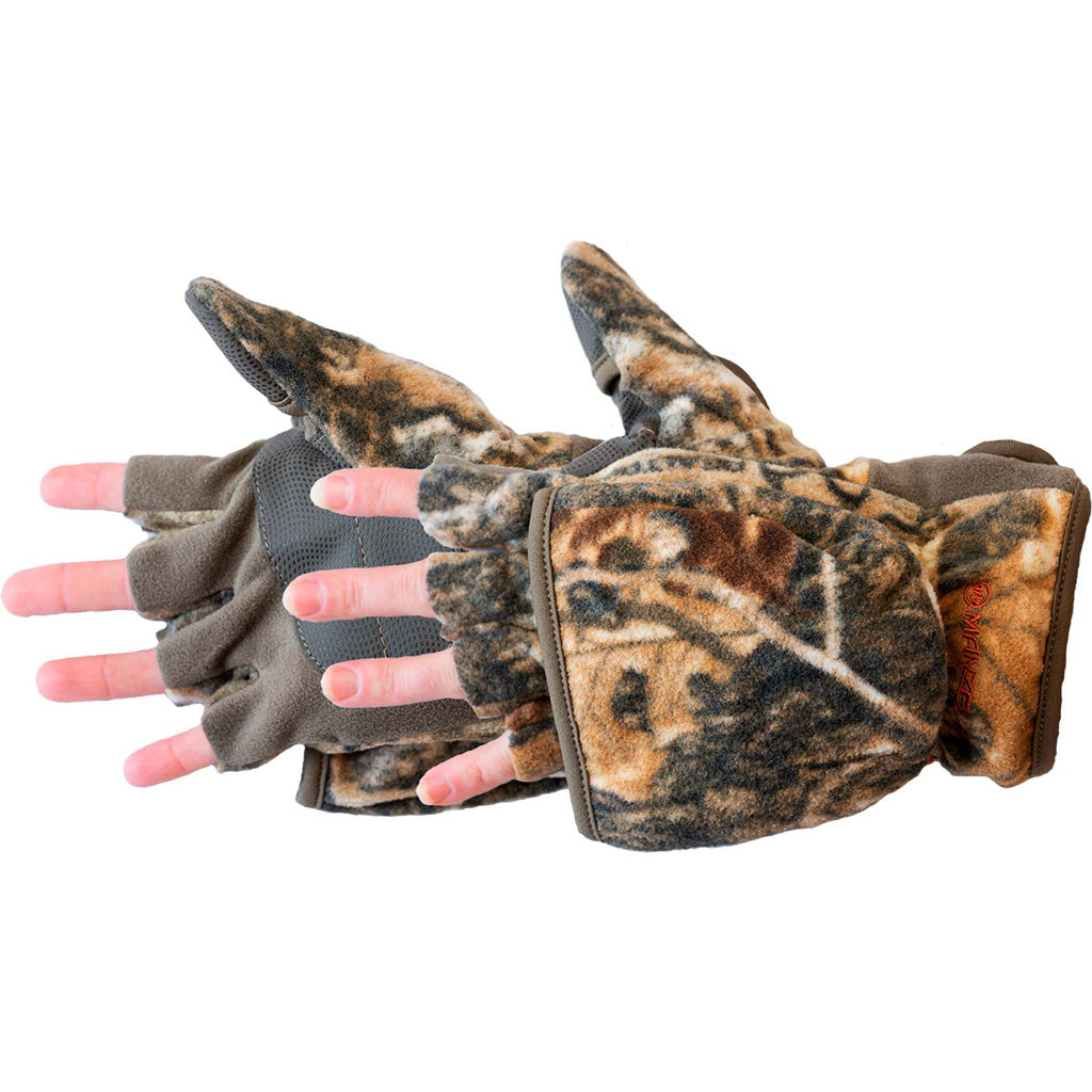 Manzella Women's Bowhunter Convertible Glove Realtree Edge (RXE) SM