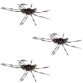 3 Pack Barbless Pat's Rubber Legs Tungsten Bead Jig Euro Nymph  -  Hook Size 6