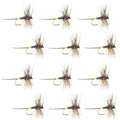 Adams Female Classic Dry Fly - 1 Dozen Flies - Hook Size 14