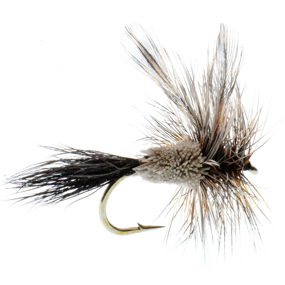 3 Pack Barbless Adams Irresistible Classic Dry Fly - Hook Size 14