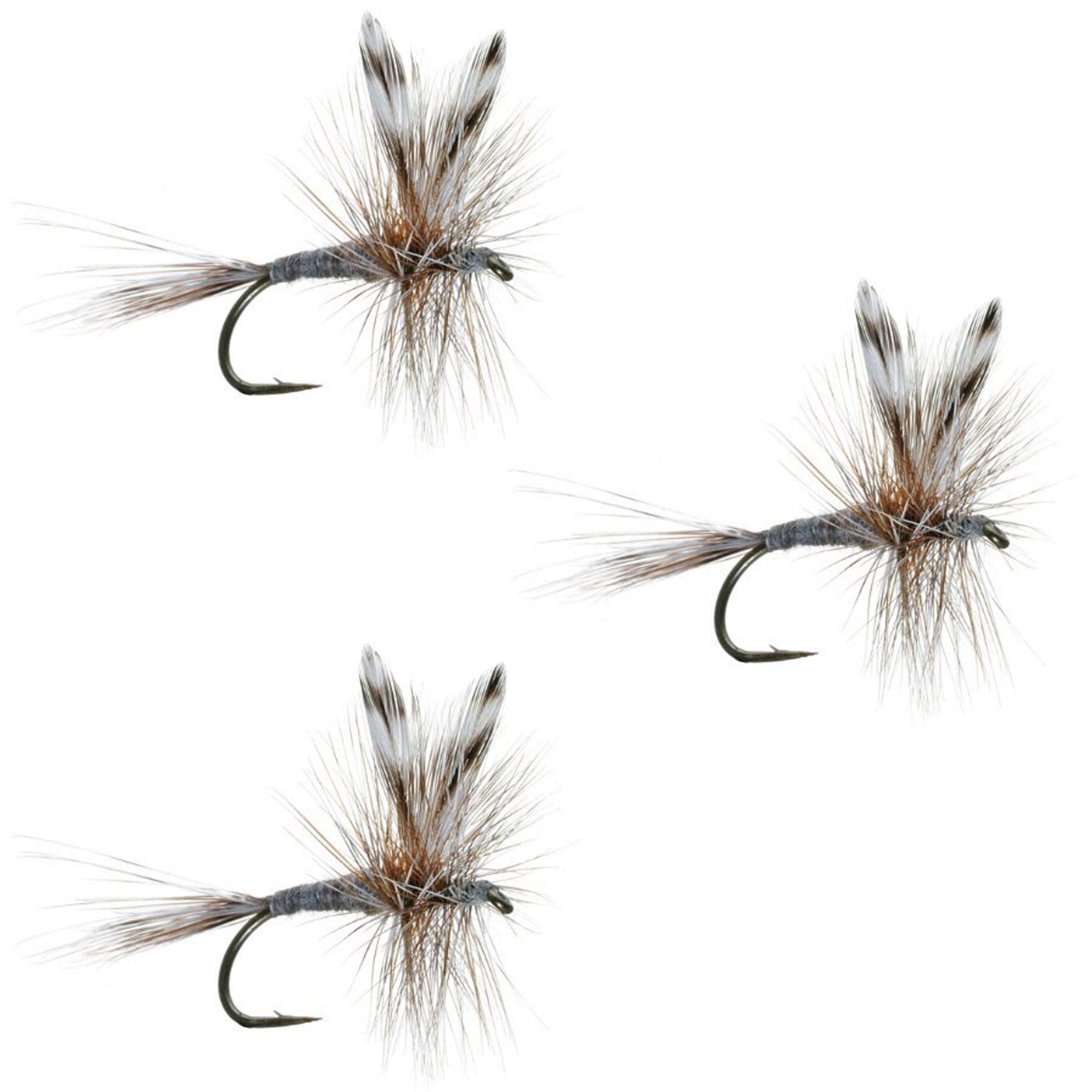 3 Pack Barbless Adams Classic Dry Fly - Hook Size 16