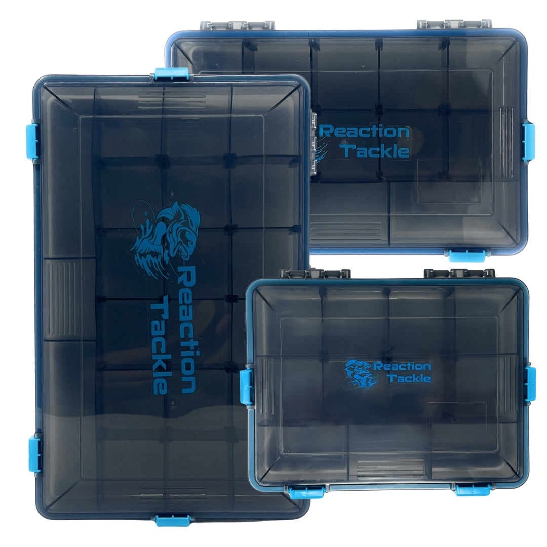 Reaction Tackle Standard Tackle Tray- Sturdy and Water Resistant with 4 Reliable Clips