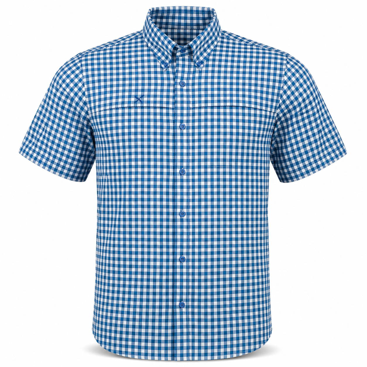 Short Sleeve Patterned Lifestyle Button Down w/ REPEL-X