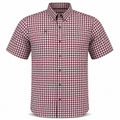 Short Sleeve Patterned Lifestyle Button Down w/ REPEL-X