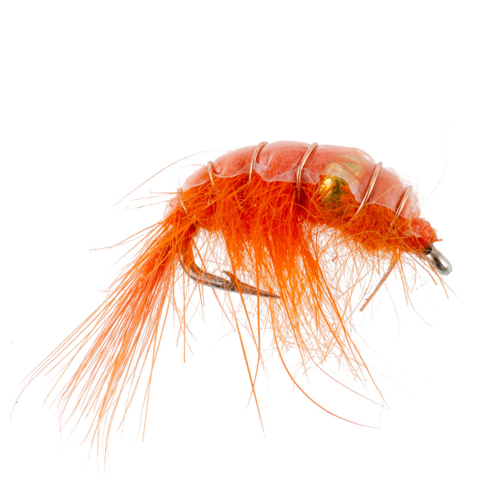 Beaded Shrimp Scud Assortment - 9 Flies - 3 Each of 3 Patterns Size 16 - Tailwater Lake Fly Collection