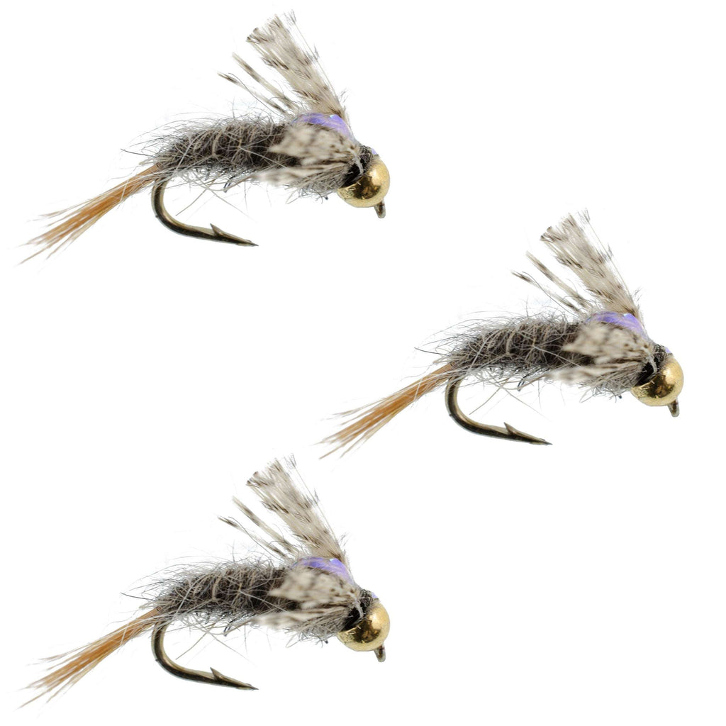 3 Pack Barrs Baetis Emerger BWO Wet Fly Fishing Fly - Hook Size 18