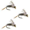 3 Pack Barrs Baetis Emerger BWO Wet Fly Fishing Fly - Hook Size 18