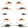Basics Collection - Kaufmann's Stonefly Nymph Assortment - 10 Bead Head Rubber Legs Wet Flies - 5 Patterns - Hook Sizes 4, 6, 8, 10, and 12
