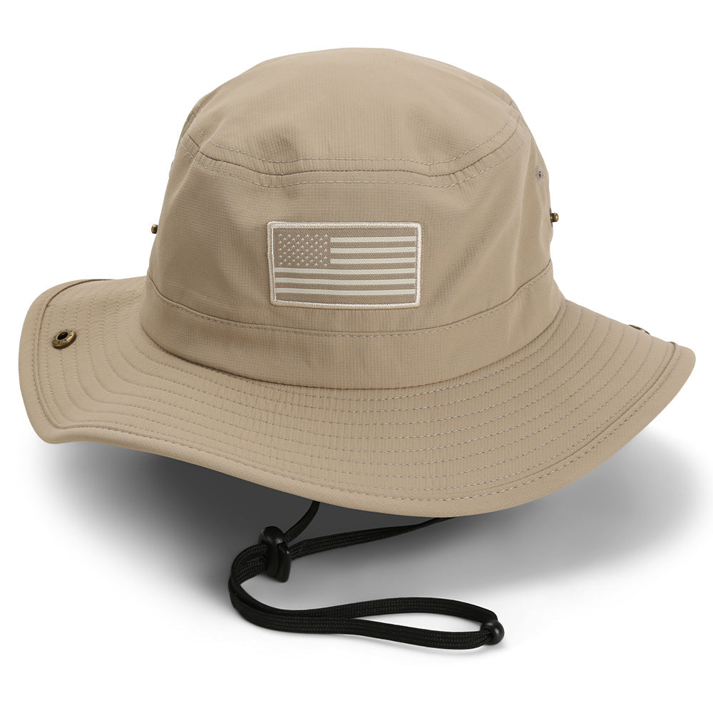 Bayou Full Brim American Flag Boonie Hat (Floats)