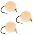 3 Pack Bead Head Oregon Cheese Egg Fly - Hook Size 16