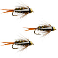 3 Pack Bead Head Prince Nymph Fly - Hook Size 10