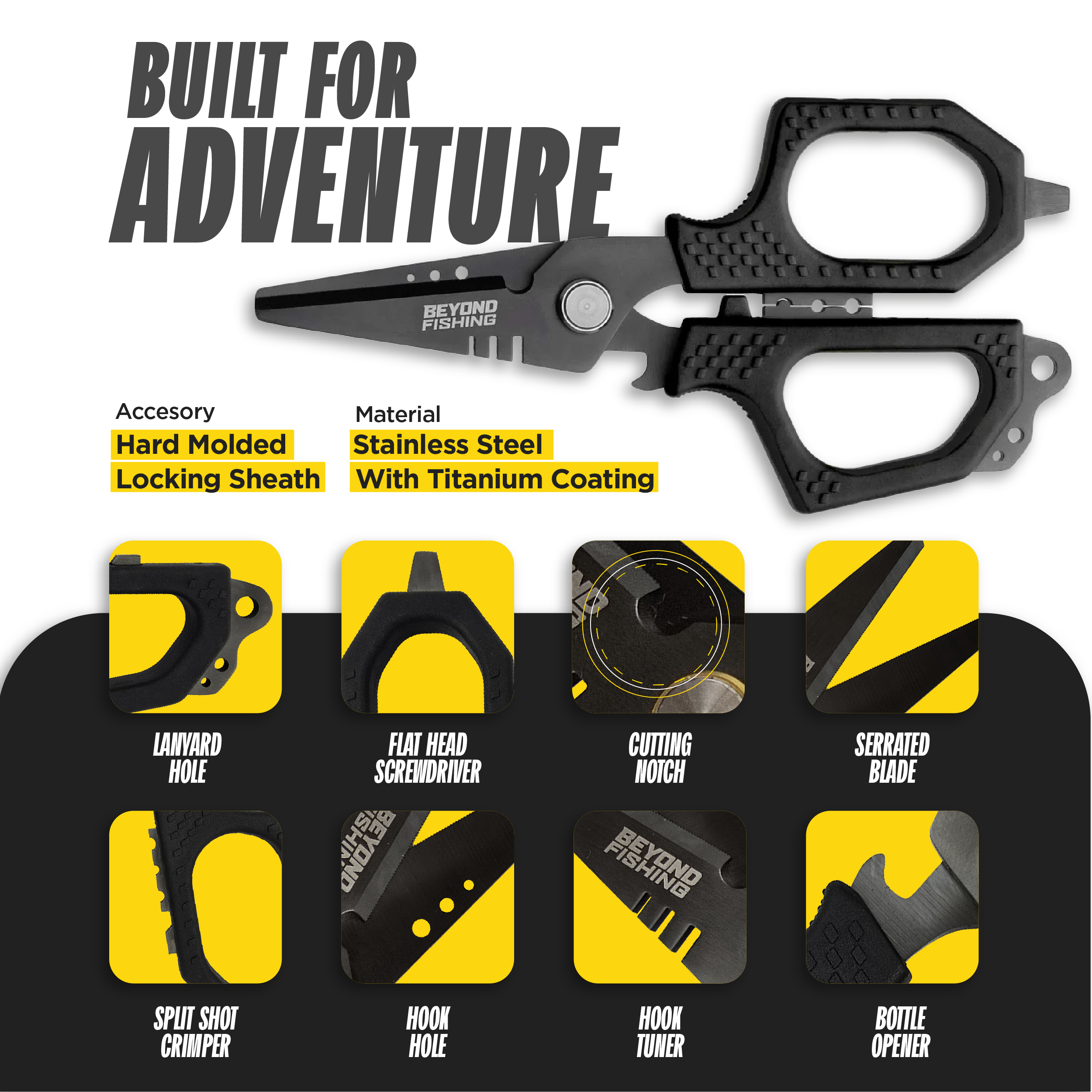 Beyond Fishing 6.5" Pro Scissors