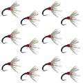 Black Zebra Sakasa Kebari - 12 Tenkara Flies - Size 14