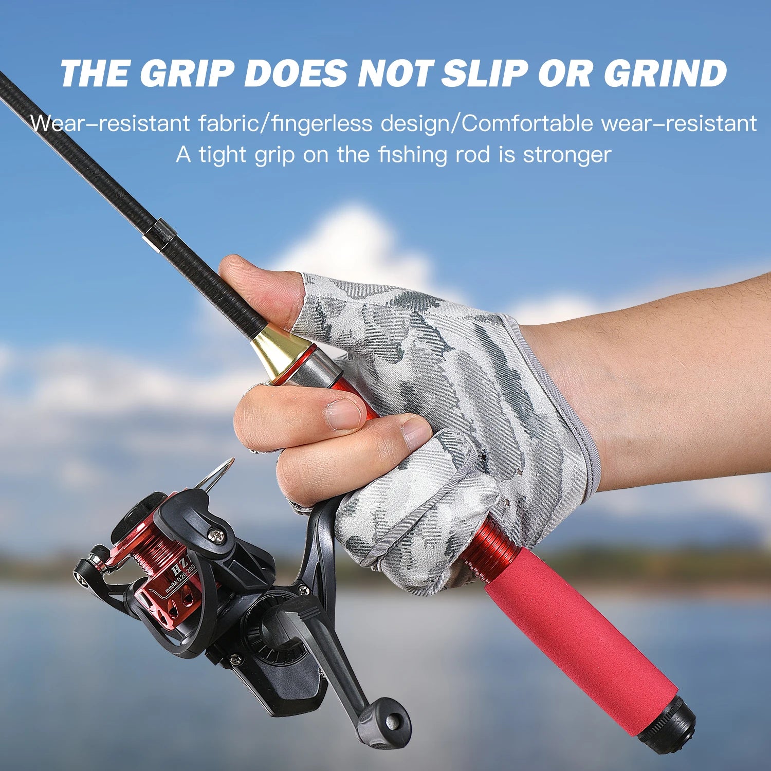 Thin 3-finger fishing gloves