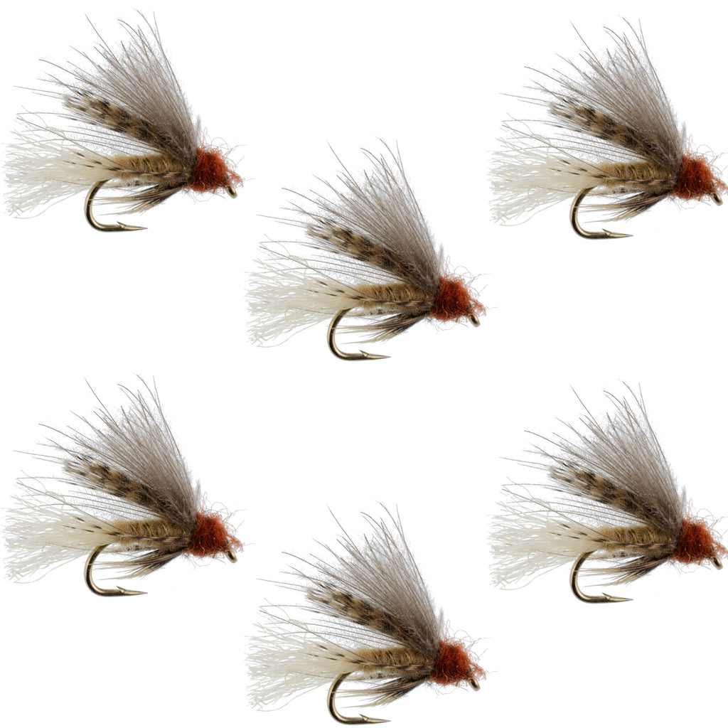 Tan CDC Caddis Emerger 6 Flies Hook Size 16