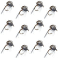 CDC Loop Wing Adams Emerger Fly 12 Flies - Hook Size 14