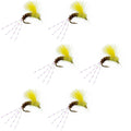 CDC Pale Morning Dun Emerger PMD Wet Fly Fishing Fly - 6 Flies Hook Size 18