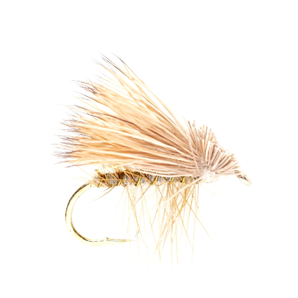3 Pack Barbless Yellow Elk Hair Caddis Classic Trout Dry Fly Size 16