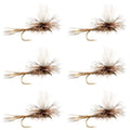 Adams Parachute Classic Dry Fly - 6 Flies Hook Size 12