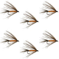 Carey Special Soft Hackle Grouse and Orange Wet Fly - 6 Flies Hook Size 10