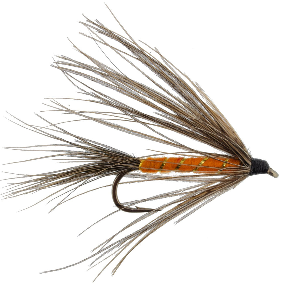 3 Pack Carey Special Soft Hackle Grouse and Orange Wet Fly - Hook Size 10 .
