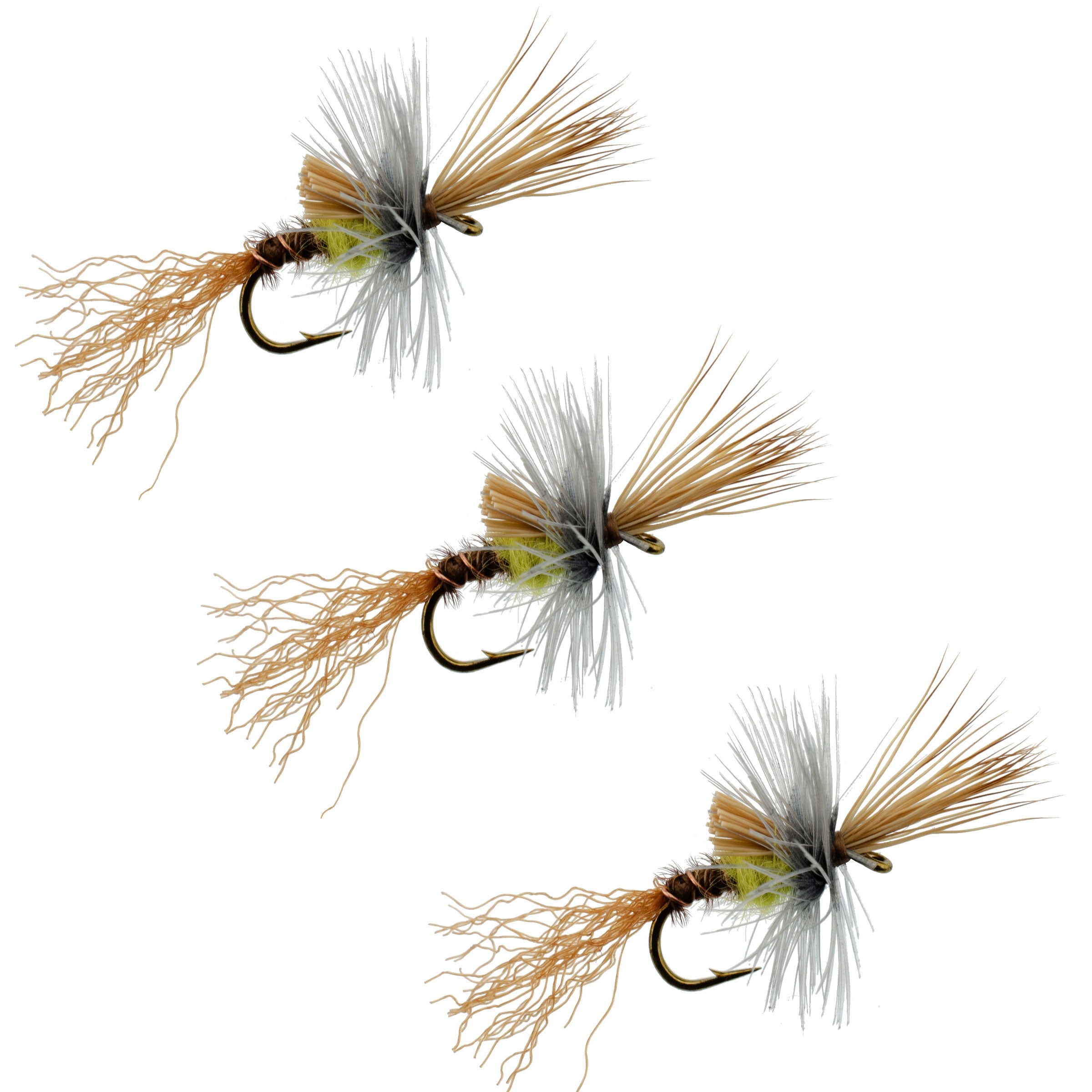 3 Pack Pale Morning Dun PMD Cripple Mayfly  Hook Size 18