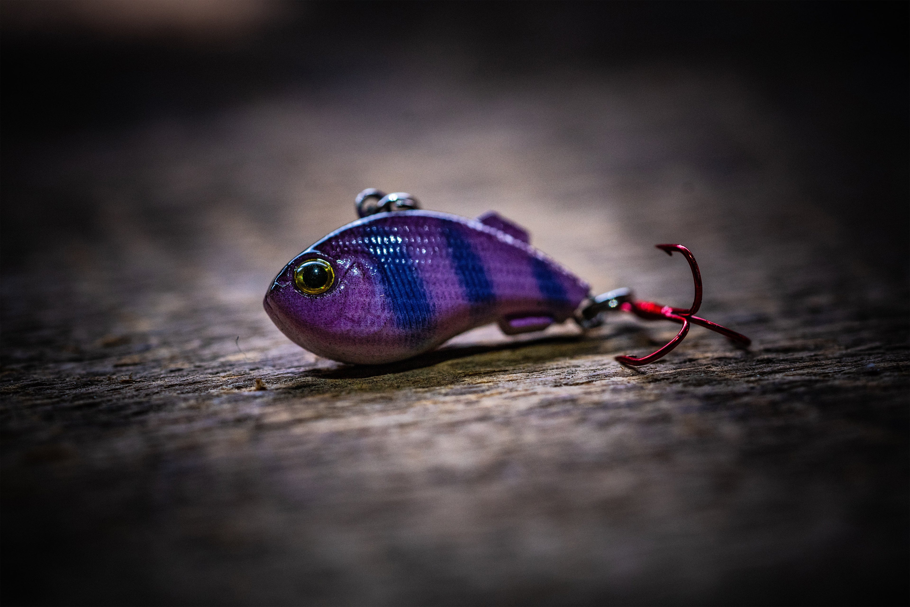 K-RIP PINK PURPLE STRIPE MINI VIBE BAIT