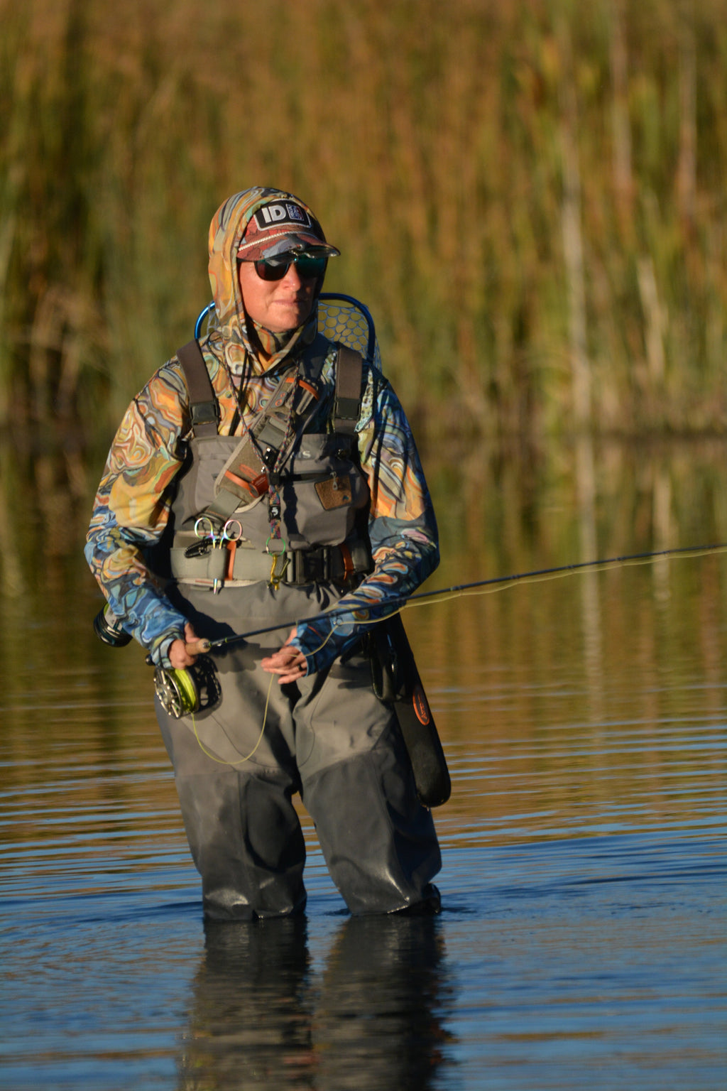 Magic Waters Rainbow Trout Graphic Fishing Hoodie