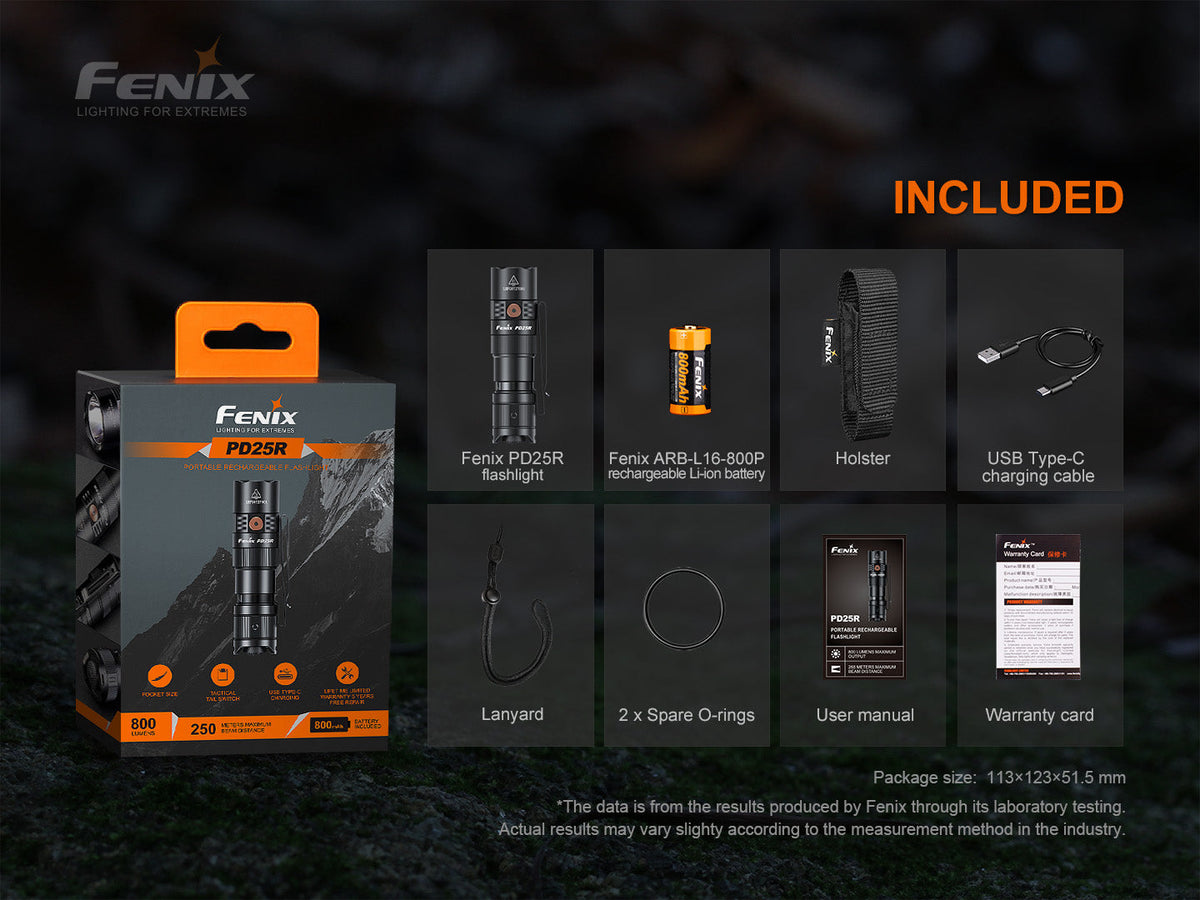 Fenix PD25R Rechargeable LED Flashlight