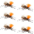 Feth Hopper Tan - Foam Grasshopper Fly Pattern - 6 Flies Hook Size 10