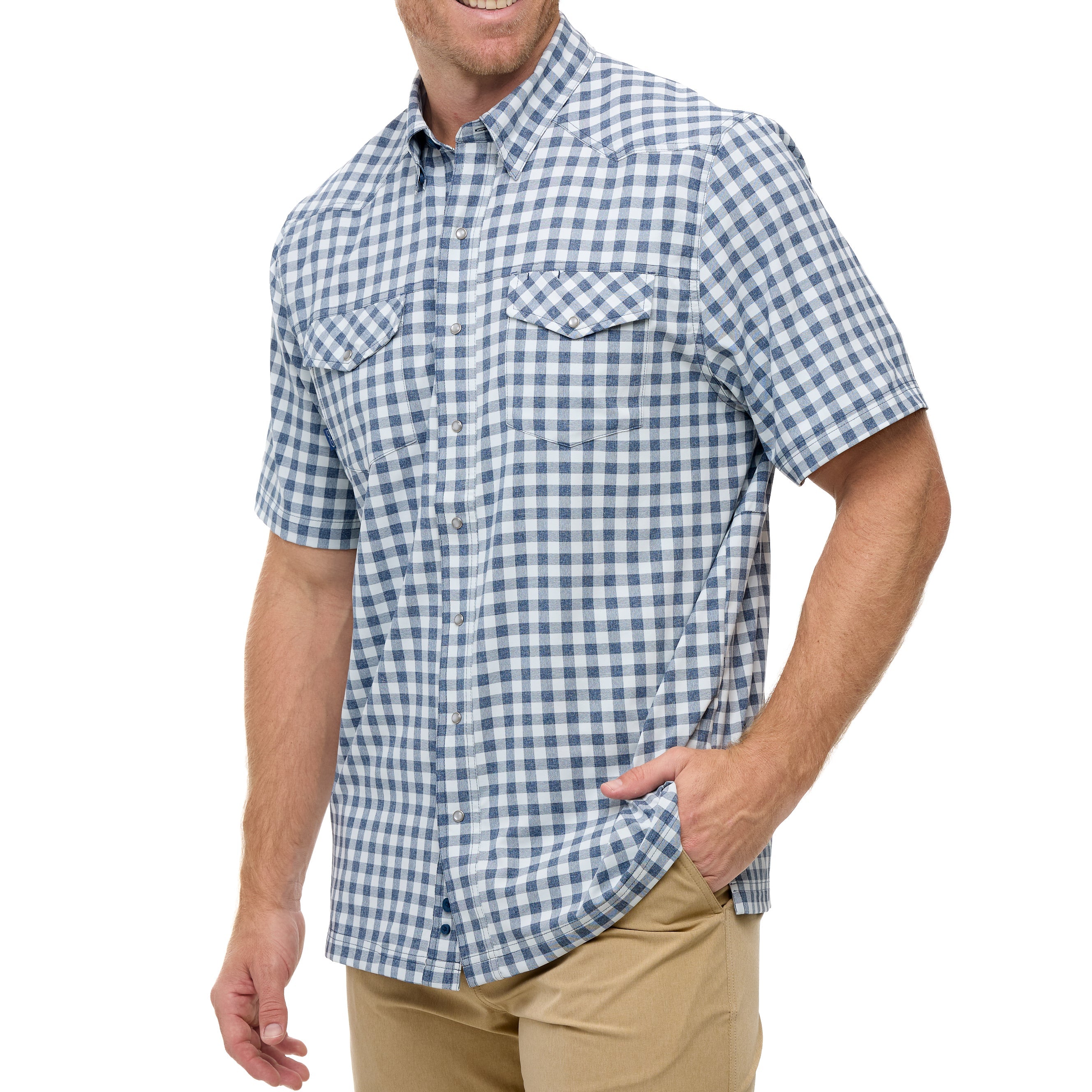 Deep Water Pearl Snap Shirt
