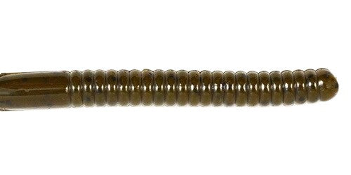 Ribbon Tail Worm 6" - Green Pumpkin